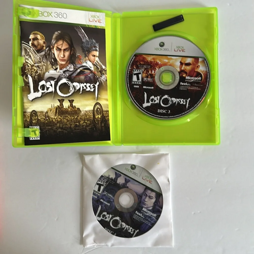 Lost Odyssey Microsoft Xbox 360 Complete in Box with Manual & Four Discs